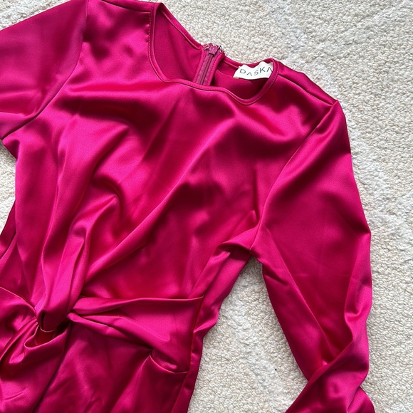 Satin midi dress - Picture 2 of 3